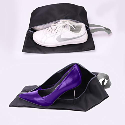 Organizador Maleta Viaje, 7 Set de Organizador de Equipaje, Faxsthy Organizador de Maleta con 2 Bolsas de Zapatos de Varios Tamaños (Negro)