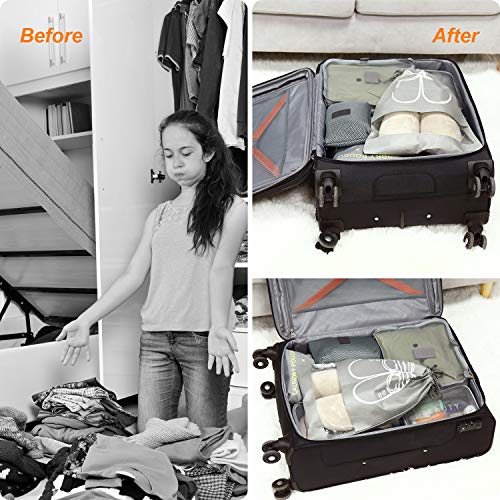 Organizador Maleta, Wokkol Packing Cube Organizador de Maletas Organizador de Equipaje Organizadores de Viaje Hogar, Almacenamiento, Viajes (10 PCS)