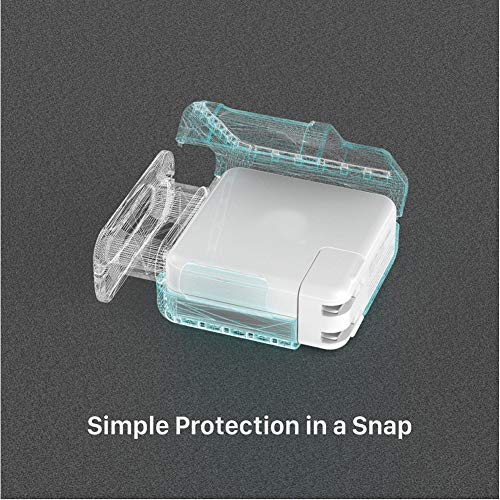 Organizador Viaje para MacBook Cable de Carga, Protectora Caja Compatible con Apple Magsafe Type C 61W 87W 96W Cargador Accesorios Mac 15 16 Pulgada