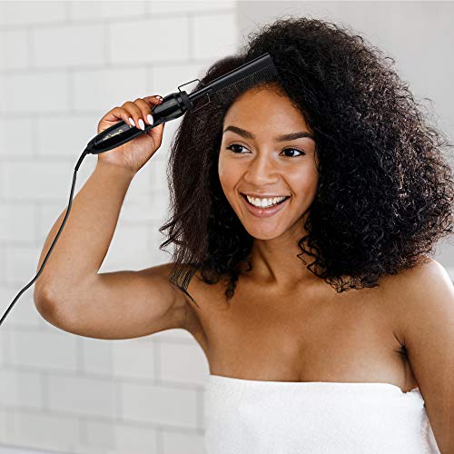 Original Hair Peine Alisador Profesional Eléctrico Para cabello Afro, Rizado o Crespo