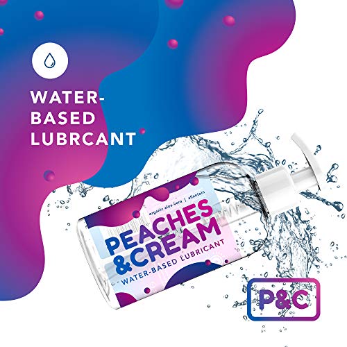 Original Lubricante a Base de Agua hecho por Melocotón y Crema de Sensación Natural de Larga Duración y No Pegajosa íntimo con Aloe Vera desaborido (250ml)