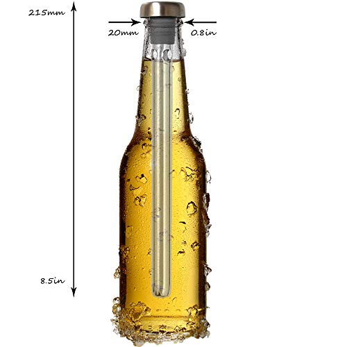 Original Regalo Enfriador de Vino y Cerveza Set de 2 - Accesorios Aireador y Vertedor, En Botella Mejor que Funda o Cubitera - Idea Cumpleaños Padre Papa Hombre Novio Pareja Amigo Frikis Curiosos