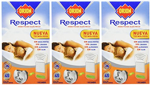 Orion - Respect Insecticida eléctrico - 1 recambio - [Pack de 3]
