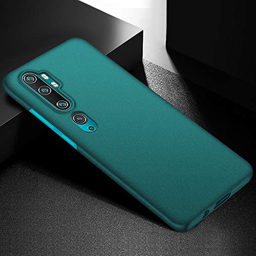 ORNARTO Funda Mi Note 10, Carcasa [Ultra-Delgado] [Ligera] Mate Anti-arañazos y Antideslizante Protectora Sedoso Caso para Xiaomi Mi Note 10(2019) 6,47 Pulgadas Arena Verde
