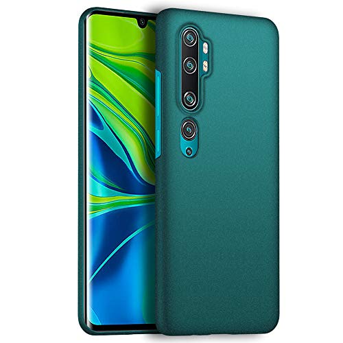 ORNARTO Funda Mi Note 10, Carcasa [Ultra-Delgado] [Ligera] Mate Anti-arañazos y Antideslizante Protectora Sedoso Caso para Xiaomi Mi Note 10(2019) 6,47 Pulgadas Arena Verde