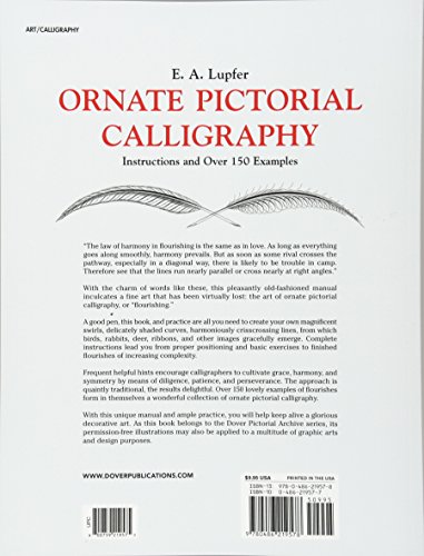 Ornate Pictorial Calligraphy: Instructions and Over 150 Examples (Lettering, Calligraphy, Typography)