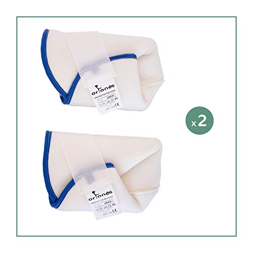 ORTONES | Par de Taloneras Patucos antiescaras protector de pie, talón o codo.