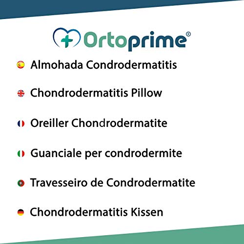 OrtoPrime Almohada Condrodermatitis - Cojín Antiescaras para Oreja - Almohada Antiescaras para Oreja - Almohada Ortopédica Terapéutica - Alta Protección - Almohada Cervical médica