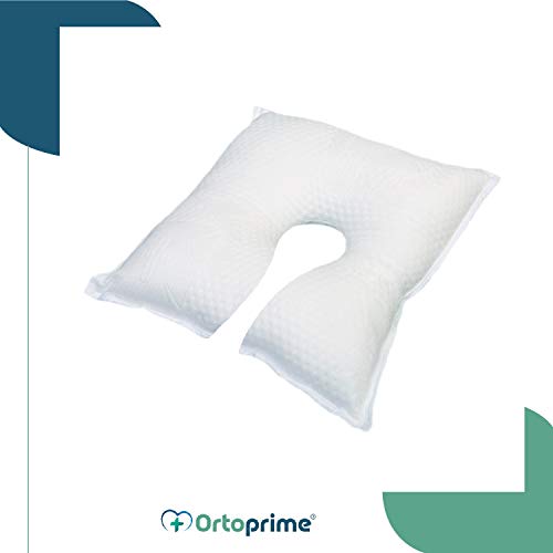 OrtoPrime Almohada Postoperatorio Ocular - Almohada Terapéutica - Cojín Ocular Ortopédico - Cojín Postoperatorio Alta Protección - Almohada Ojos Calidad y Descanso