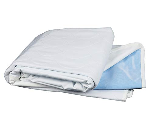 OrtoPrime Empapador Cama Super Absorbente 4,5 Litros - Más de 400 Lavados - Protector Colchón 4 Capas - Adultos Bebes y Niños - Protector Cama con Alas - Empapador Lavable 90 x 75