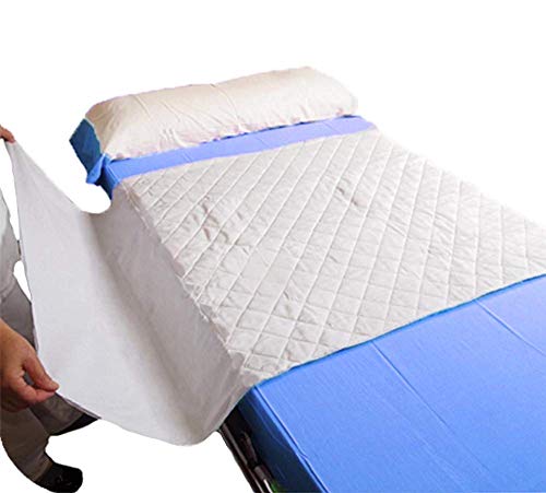 OrtoPrime Empapador Cama Super Absorbente 4,5 Litros - Más de 400 Lavados - Protector Colchón 4 Capas - Adultos Bebes y Niños - Protector Cama con Alas - Empapador Lavable 90 x 75
