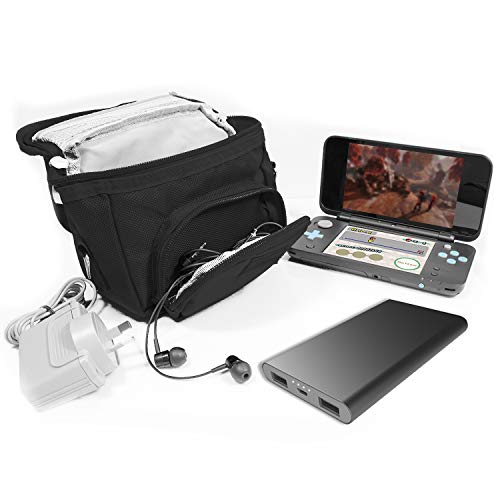 Orzly Travel Bag for Nintendo DS Consoles (Bolsa de Viaje para Consola Juegos y Accessarios) - Adapta TODOS Los Versiones de DS con Pantalla Plegable (Por ejemplo: DS / 3DS / 3DS XL / DS Lite / DSi / New 3DS / New 3DS XL / 2DS XL / etc pero no 2DS Modelo 