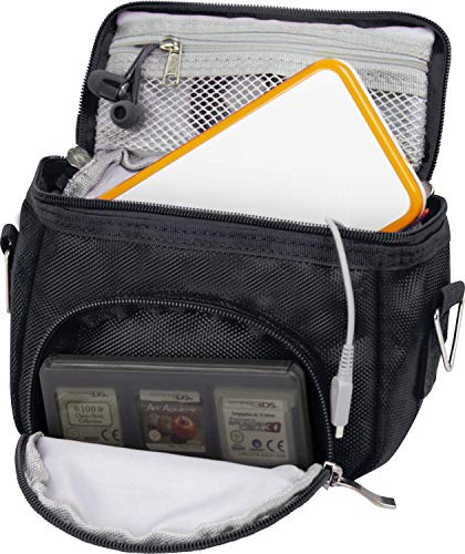 Orzly Travel Bag for Nintendo DS Consoles (Bolsa de Viaje para Consola Juegos y Accessarios) - Adapta TODOS Los Versiones de DS con Pantalla Plegable (Por ejemplo: DS / 3DS / 3DS XL / DS Lite / DSi / New 3DS / New 3DS XL / 2DS XL / etc pero no 2DS Modelo 