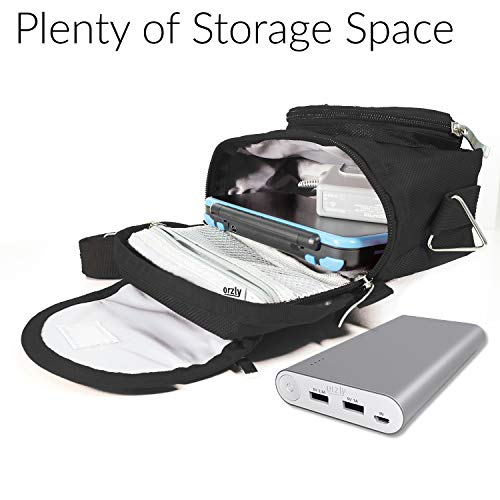 Orzly Travel Bag for Nintendo DS Consoles (Bolsa de Viaje para Consola Juegos y Accessarios) - Adapta TODOS Los Versiones de DS con Pantalla Plegable (Por ejemplo: DS / 3DS / 3DS XL / DS Lite / DSi / New 3DS / New 3DS XL / 2DS XL / etc pero no 2DS Modelo 