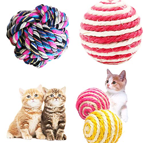 Osuter Pelota Gatos Juguete, 15PCS Pelota Juguete Gato Funny Gato Bola para Jugar Entrenar al Gato