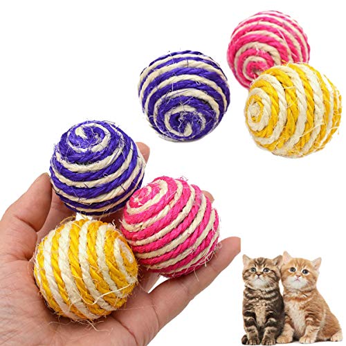 Osuter Pelota Gatos Juguete, 15PCS Pelota Juguete Gato Funny Gato Bola para Jugar Entrenar al Gato