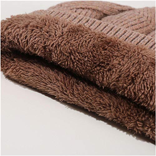 Otoño e Invierno Must-Have Casual Color sólido Gorro de Punto Gorro Unisex Gorro de Lana Lana Gorro cálido Gorro de esquí Negro