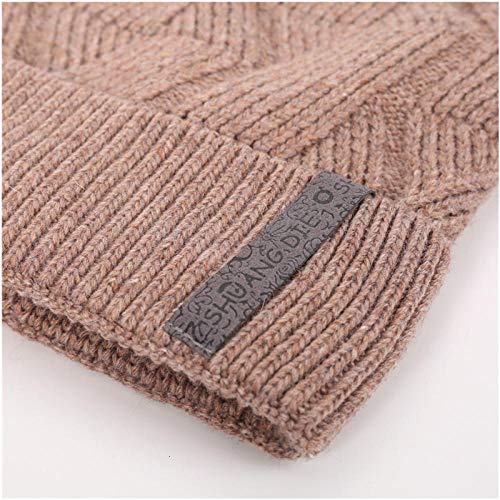 Otoño e Invierno Must-Have Casual Color sólido Gorro de Punto Gorro Unisex Gorro de Lana Lana Gorro cálido Gorro de esquí Negro