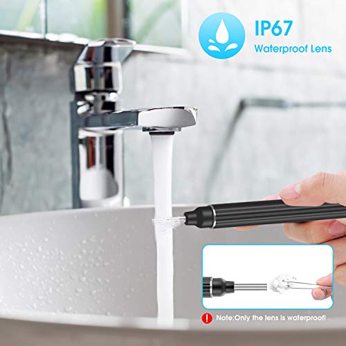 Otoscopio VITCOCO Endoscopio Camara Endoscopica 5MP Otoscopio WIFI 3mm con 6 LED Ajustables para iOS Android Tabletas