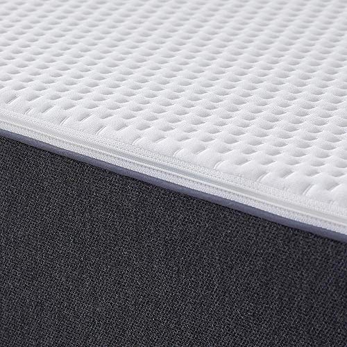 OTTY 2000 Bolsillo Primavera, Espuma viscoelástica y fría Azul Combinado colchón de Gel (UE tamaño King (160 x 200 x 25 cm))