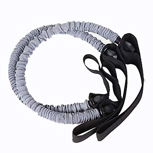 Ouble Wheels AB Roller Pull Rope Cintura Fitness Abdominal Slim Equipment 2pcs Adelgazamiento Ejercicio Deportivo Tubos De Látex Entrenamiento Corporal