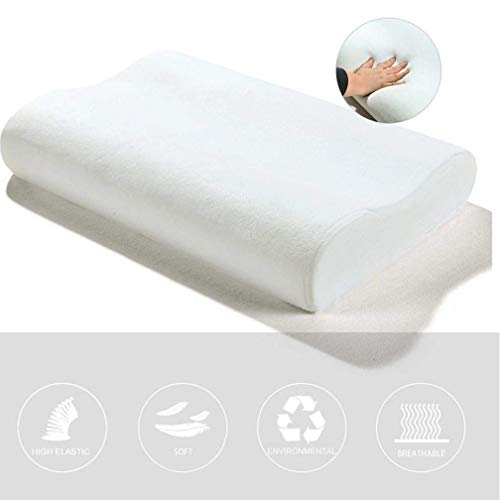 Ouken látex de Espuma de Memoria Almohada ortopédica 3 Colores Almohada de Masaje NeckPillow Fibra de Rebote Lento de la Almohadilla Suave para el Cuidado de la Salud Cervical