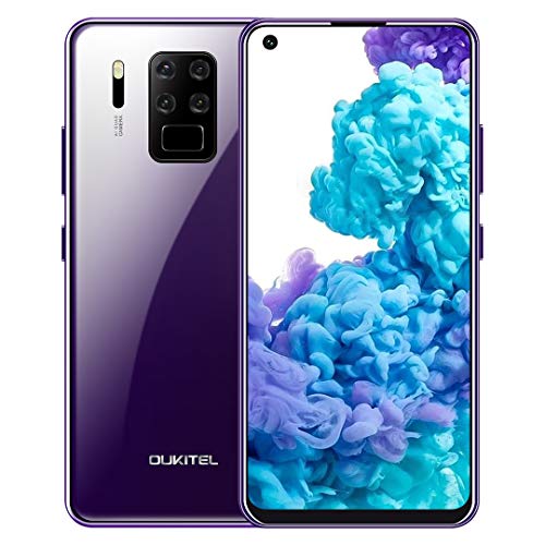 OUKITEL C18 Pro Teléfono Móvil Libre 2020, Cámara AI de Cuatro Lentes 16MP+8MP+5MP+2MP, Pantalla HD+6.55 Pulgadas,4GB+64GB, Smartphone Libres,Helio P25 Octa-Core, Batería 4000 mAh,Android 9.0,Dual 4G