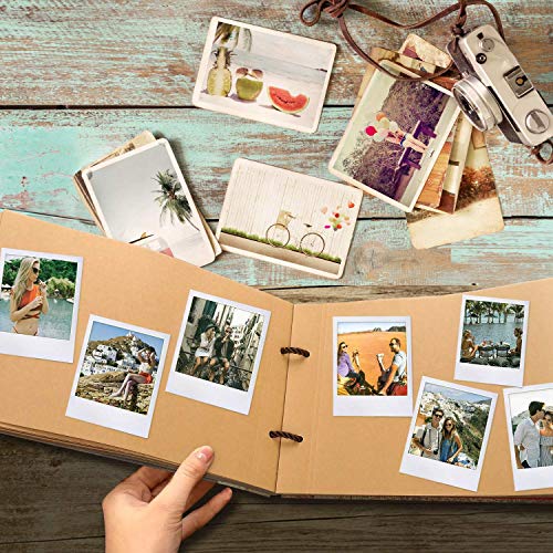 OUME Scrapbook Álbum de Fotos Libro de Visitas de La familia con 80 páginas Presentes para Regalo de Valentín Día de Aniversario Navidad Cumpleaños para Esposa Hija Madre, (Álbum familiar）