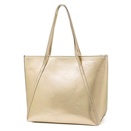 OURBAG Bolsos para Mujer Grande Diseñador Calidad Bolso para Las señoras Gold