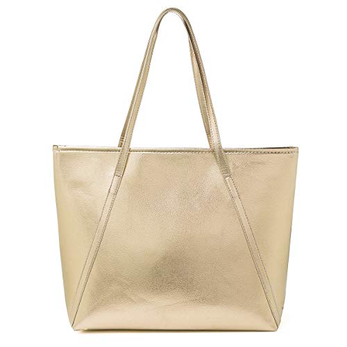 OURBAG Bolsos para Mujer Grande Diseñador Calidad Bolso para Las señoras Gold