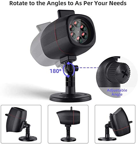 OUSFOT Proyector Halloween Luces Impermeable Exterior Halloween Decoracion con 16 Diapositivas de Patrón para Halloween, Navidad, Festivos [Clase de eficiencia energética A+]