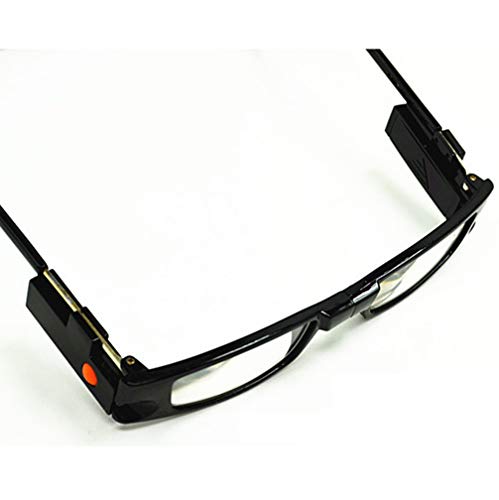 Outech Gafas de Lectura con Luz LED, Gafas para Leer Plegables, Montura Negra, Rectangular, 2 Pack, Unisex