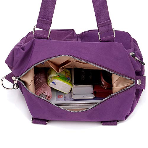 Outreo Bolsos de Moda Mujer Messenger Bag Bolso Bandolera Bolsas de Viaje Escolares Impermeable Bolsos Baratos Mano para Tablet Sport Nylon