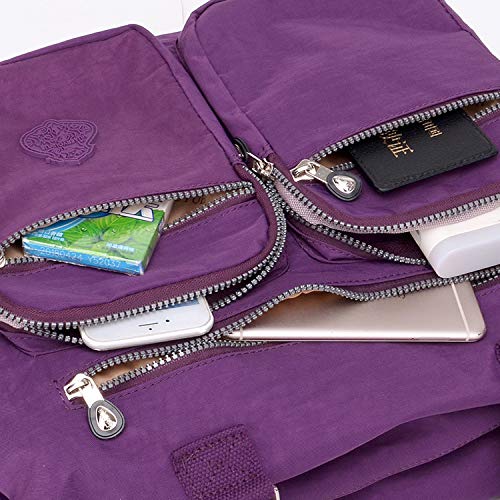 Outreo Bolsos de Moda Mujer Messenger Bag Bolso Bandolera Bolsas de Viaje Escolares Impermeable Bolsos Baratos Mano para Tablet Sport Nylon