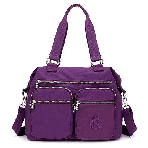 Outreo Bolsos de Moda Mujer Messenger Bag Bolso Bandolera Bolsas de Viaje Escolares Impermeable Bolsos Baratos Mano para Tablet Sport Nylon