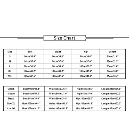 Overdose Falda De Bolso Vestido De Fiesta Retro De La Playa del Partido De La Playa De Las Mujeres Ocasionales De La Playa Color Puro Cuello En V (XL, Blanco)