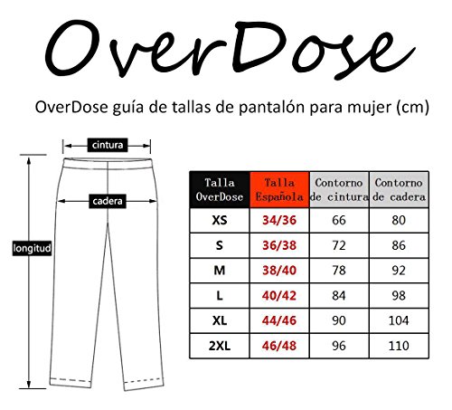 Overdose Las polainas de sobredosis para Mujer Azul SG