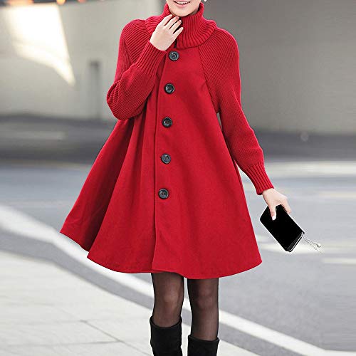 OverDose mujer Largo Invierno Abrigo Tallas Grandes Camisa Suelta De Bolsillo De Color SóLido Abrigo Ocasional De AlgodóN Abrigo De Moda De Abrigo Nuevo