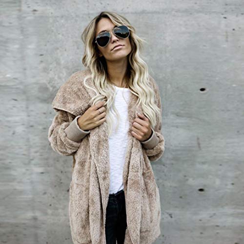 OverDose mujer Venden Mejor Sudadera con Capucha Larga Chaqueta Sudaderas con Capucha Linda Parka Outwear Chaqueta De Rebeca Largo Caliente Cuello De Piel con Capucha Chaqueta