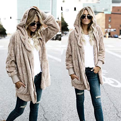 OverDose mujer Venden Mejor Sudadera con Capucha Larga Chaqueta Sudaderas con Capucha Linda Parka Outwear Chaqueta De Rebeca Largo Caliente Cuello De Piel con Capucha Chaqueta