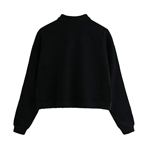 Overdose Sudadera Casual Womens Long Sleeve Sweatshirt Jumper Pullover Strapless Blusa Top Lady Tops