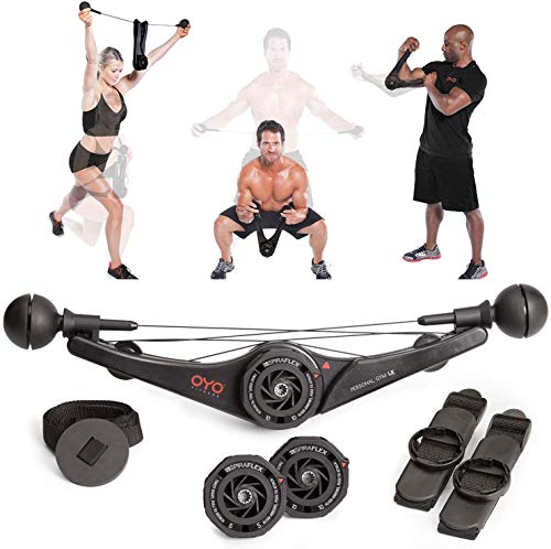 OYO Personal Gym - Aparato de ejercicio físico, para entrenamiento total de fuerza, para todo el cuerpo, para brazos, pecho, espalda, zona media, abdominales y piernas