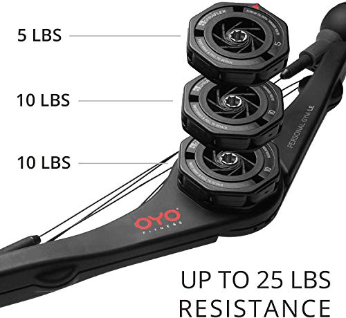OYO Personal Gym - Aparato de ejercicio físico, para entrenamiento total de fuerza, para todo el cuerpo, para brazos, pecho, espalda, zona media, abdominales y piernas