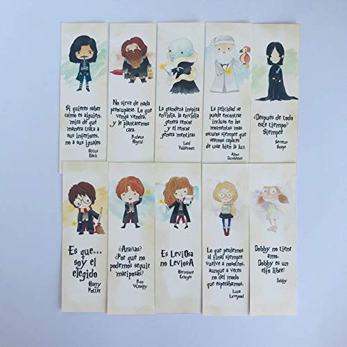 Pack 10 marcapáginas Harry Potter