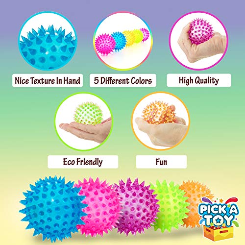 Pack de Bolas antiestrés con Puntas para una Experiencia sensorial Mayor Ideal para estrujar, apretar o prensar - antiestrés para Adultos, Adolescents y niños TOC, TADH, Add o Autismo