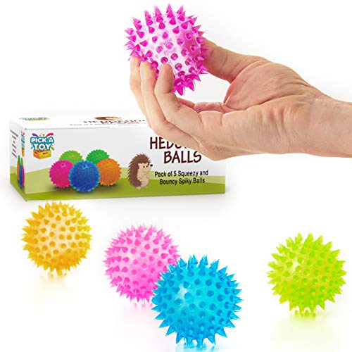 Pack de Bolas antiestrés con Puntas para una Experiencia sensorial Mayor Ideal para estrujar, apretar o prensar - antiestrés para Adultos, Adolescents y niños TOC, TADH, Add o Autismo