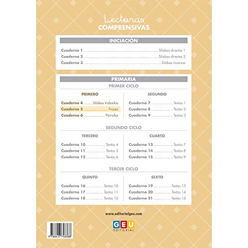 Pack Lecturas Comprensivas 1º Educación Primaria: Cuaderno 4, 5 y 6 Mejora Comprensión Lectora (Niños de 5 a 7 años)