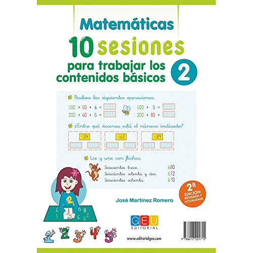 Pack Lengua y Mates / Editorial GEU / 2º Primaria / Recomendado como repaso y refuerzo / Actividades sencillas (Niños de 7 a 8 años)