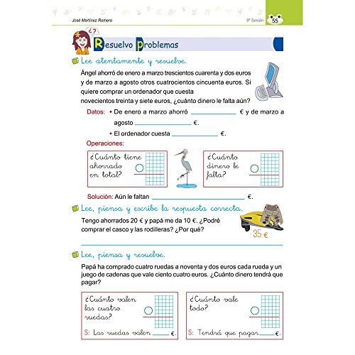 Pack Lengua y Mates / Editorial GEU / 2º Primaria / Recomendado como repaso y refuerzo / Actividades sencillas (Niños de 7 a 8 años)