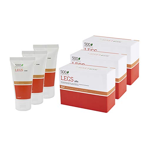 Packs 500Cosmetics Legs: Capsulas + Cremas Naturales para prevenir y aliviar las varices de forma totalmente natural y Eliminar las Varices - Mejora la Circulación Sanguínea y Reduce el Hinchazón (3)